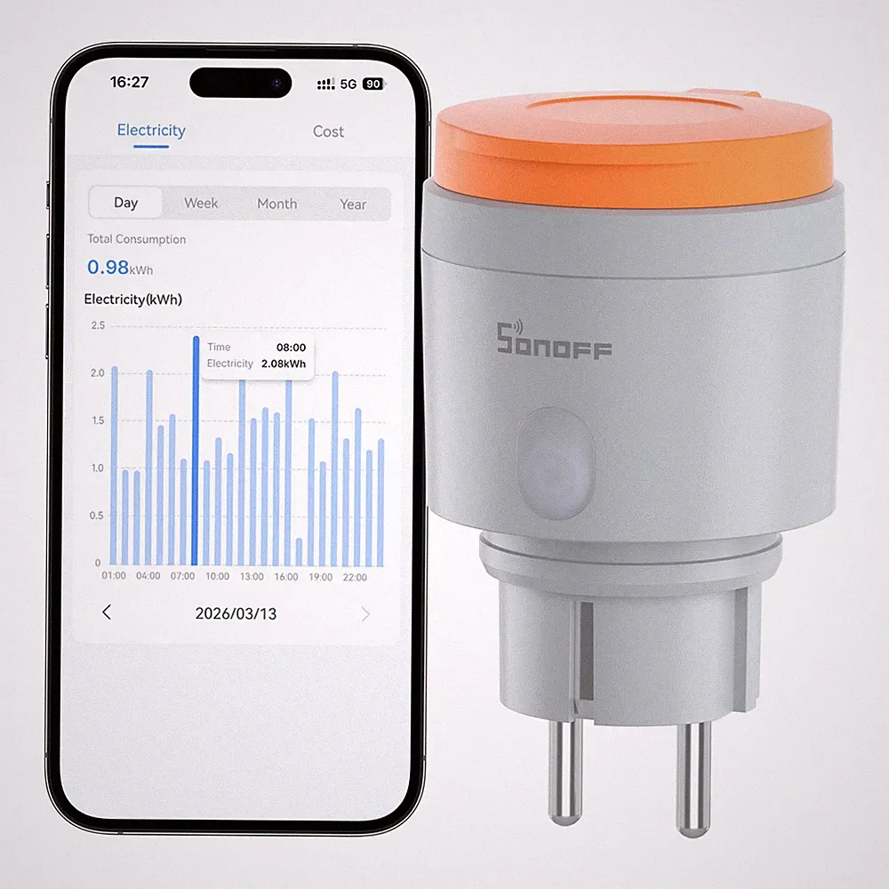 SONOFF WIFI Smart Plug 16A Matter Outdoor Steckdose IP44 AppControl Alexa Google