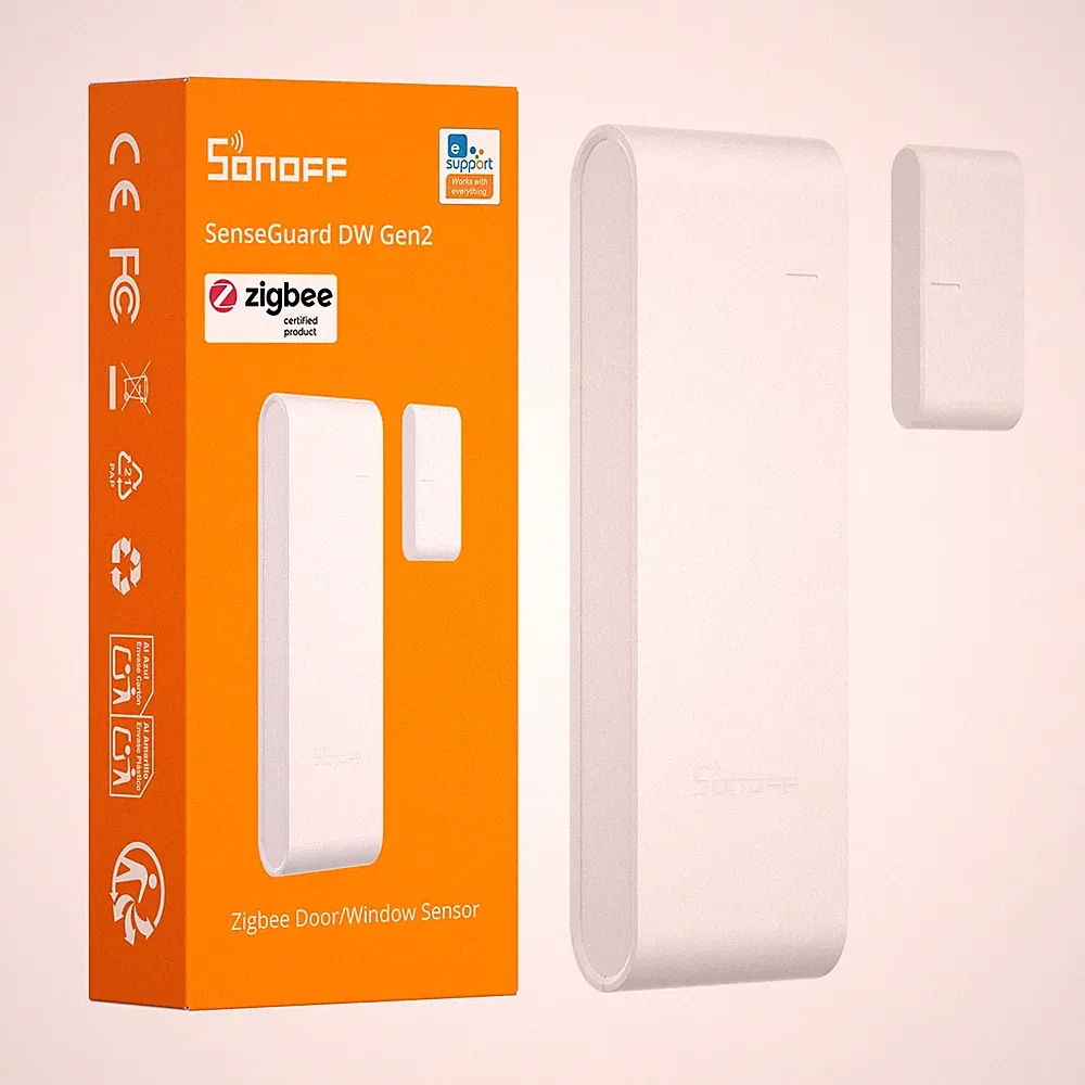 SONOFF ZigBee Smart Tür-und Fenster sensor Kontakt mit Alarm APP-Steuerung Alexa