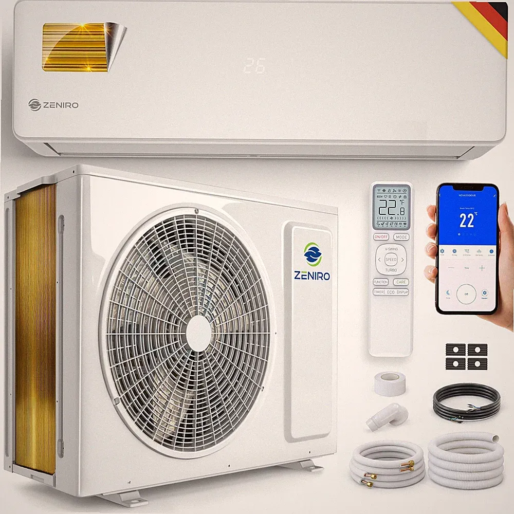 Split Klimaanlage INVERTER Set Heizfunktion Inverter 24000 BTU 7,1kW