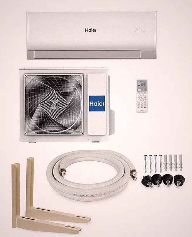 Split Klimaanlage Komplettset Heizfunktion 12000BTU HAIER TIDE R-35 mit WLAN APP