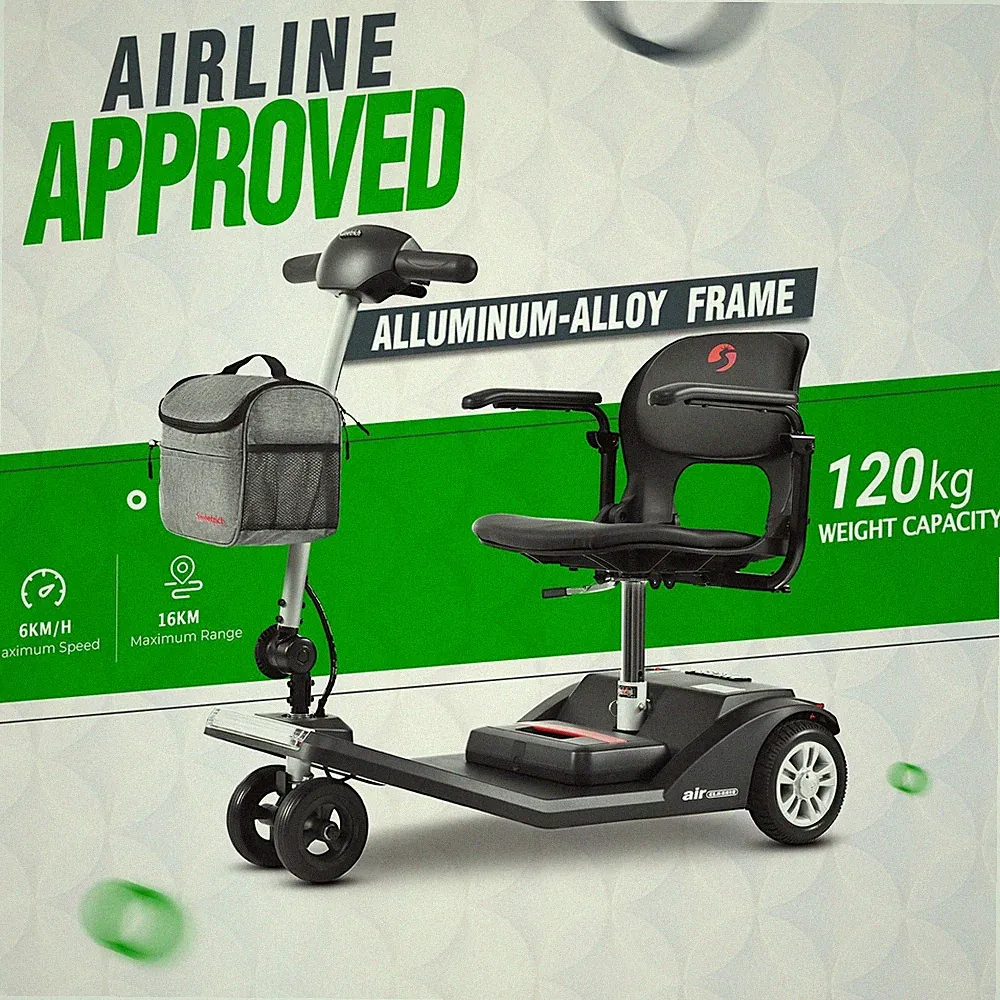 🔥SWEETRICH Elektroroller Scooter,4-Rad Mobilitätsroller Seniorenmobil 250W 12AH