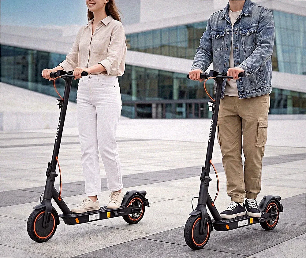 TODIMART E-Scooter 8,5 Zoll klappbar bis 20 km/h bis 30 km Mit App