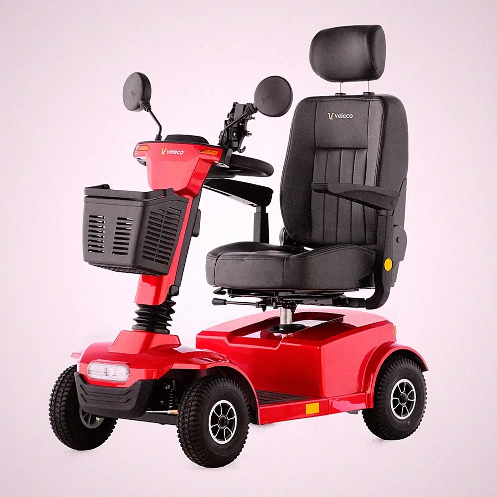 Veleco JUMPY: Mobilitätsroller mit Geschwindigkeitsknopf und drehbarem Kapitänssitz