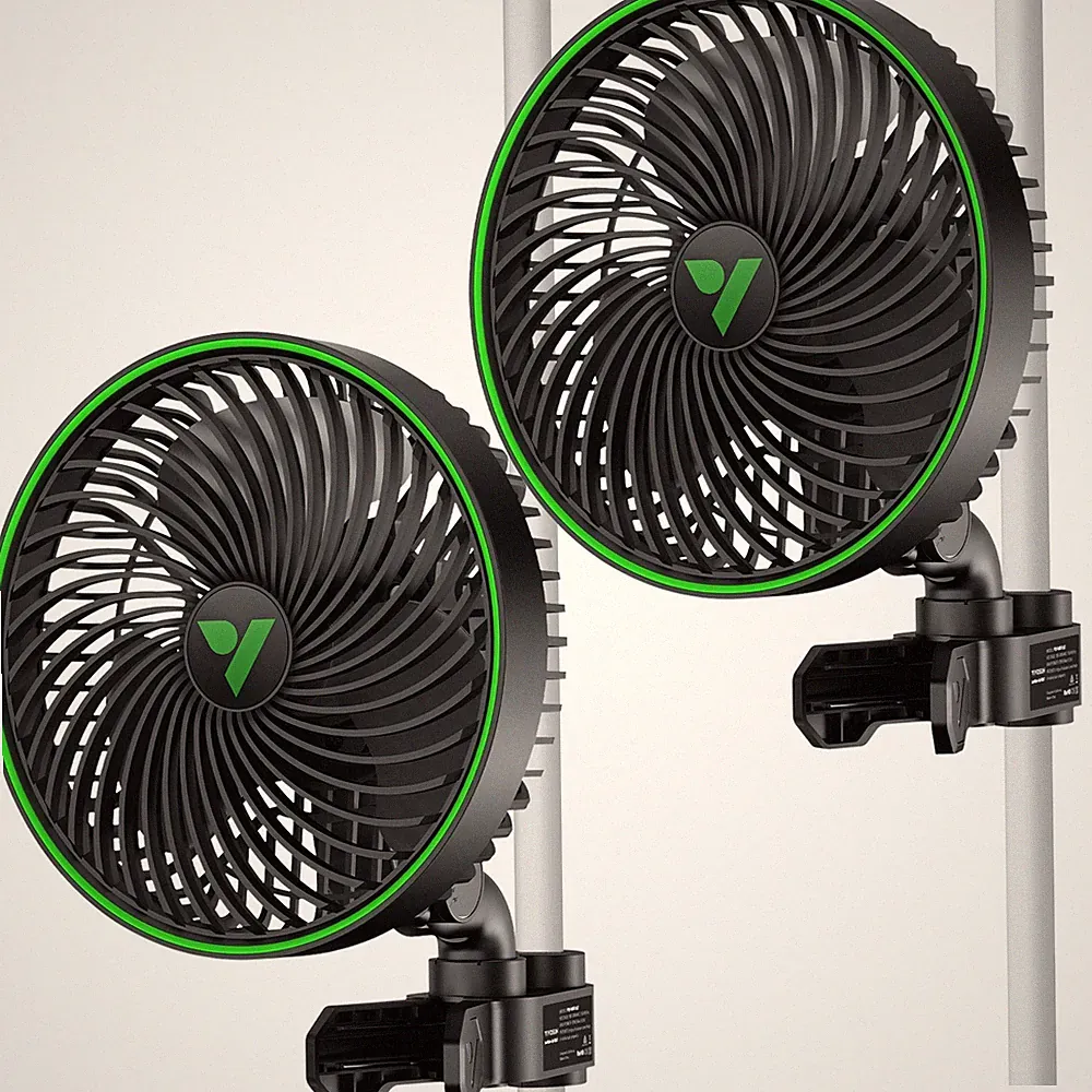 VIVOSUN AeroWave E6 Gen2 Clip-Ventilator,EC-Motor,10 Geschwindigkeiten,2er-Pack