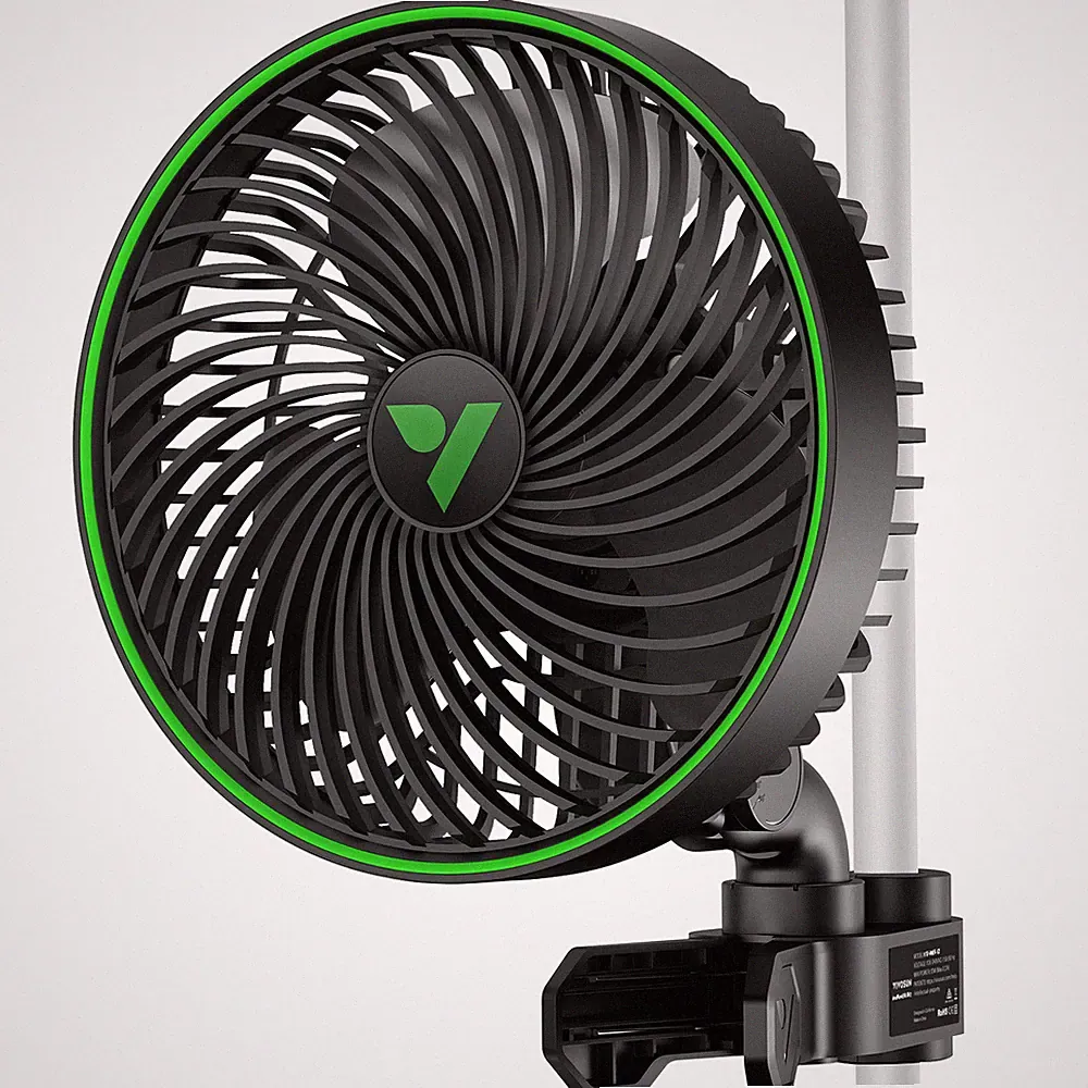 VIVOSUN AeroWave E6 Gen2 Clip-Ventilator mit automatischer Oszillation,Schwarz