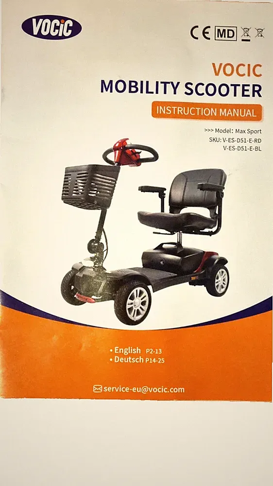 Vocic Mobility Scooter, Model Max Sport, neuwertig v. privat