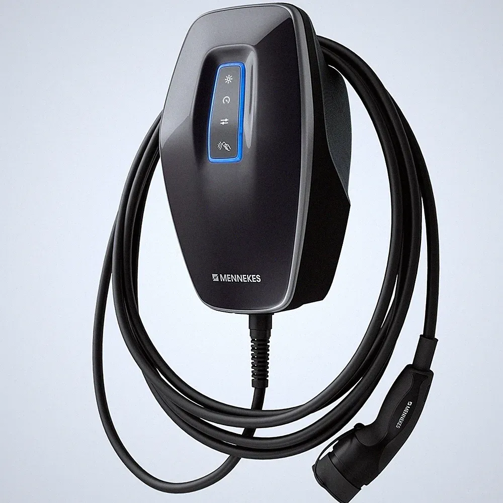 Wallbox AMTRON® 4YOU 510 11kW 3-phasig MENNEKES mit schwarzem Cover