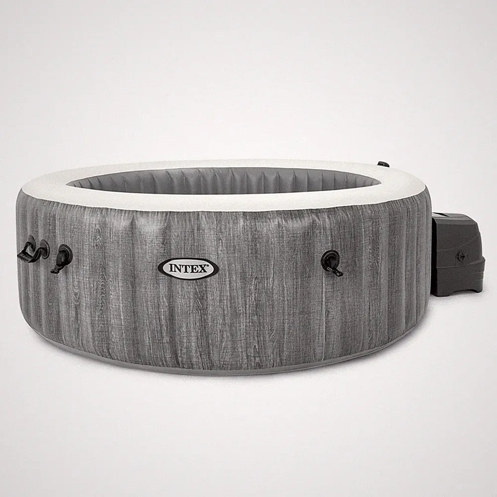 Whirlpool Intex PureSpa Greywood Deluxe 196x71 Spa Pool Intex für 4 Personen